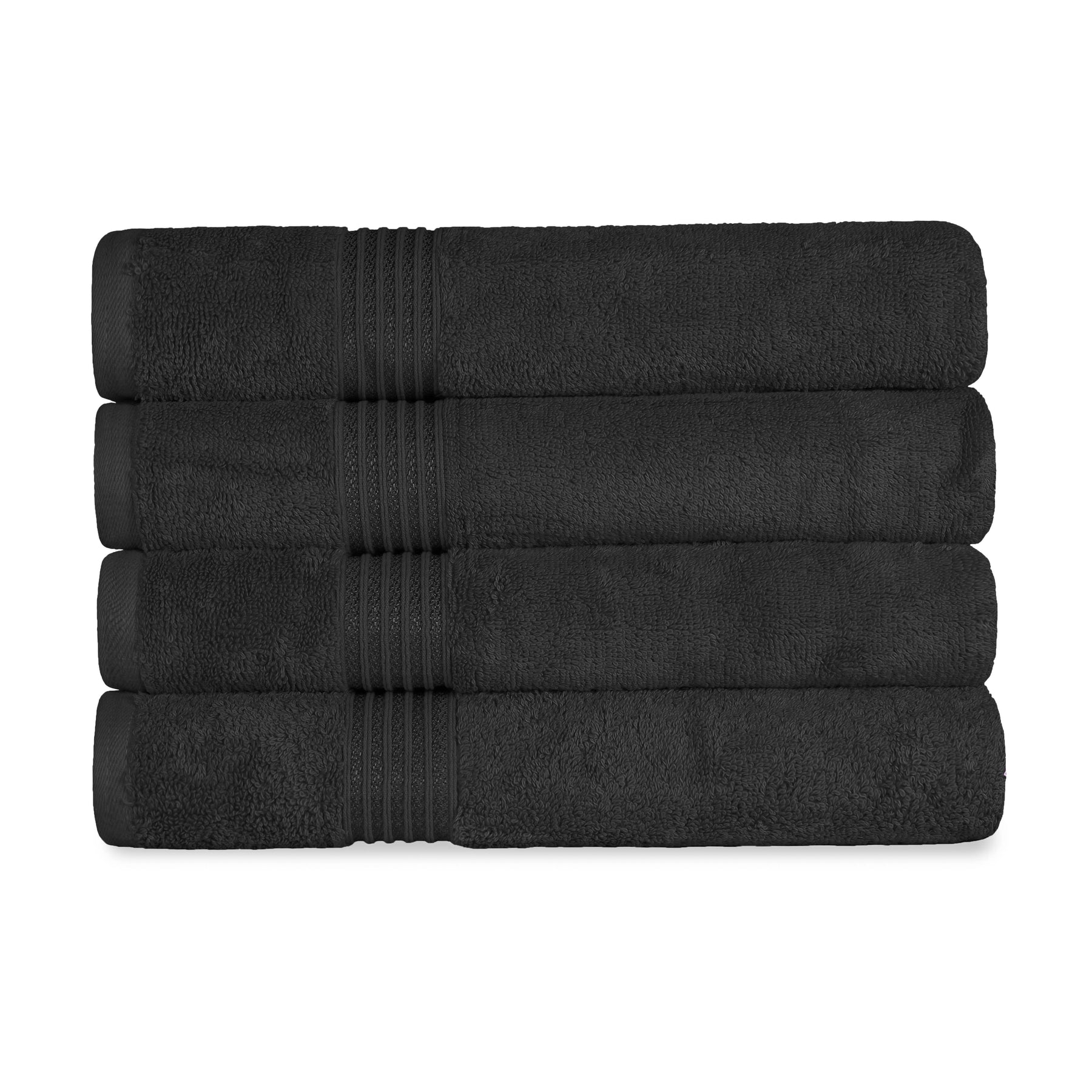 Heritage Egyptian Cotton Plush Absorbent Luxury Bath Towel Set of 4