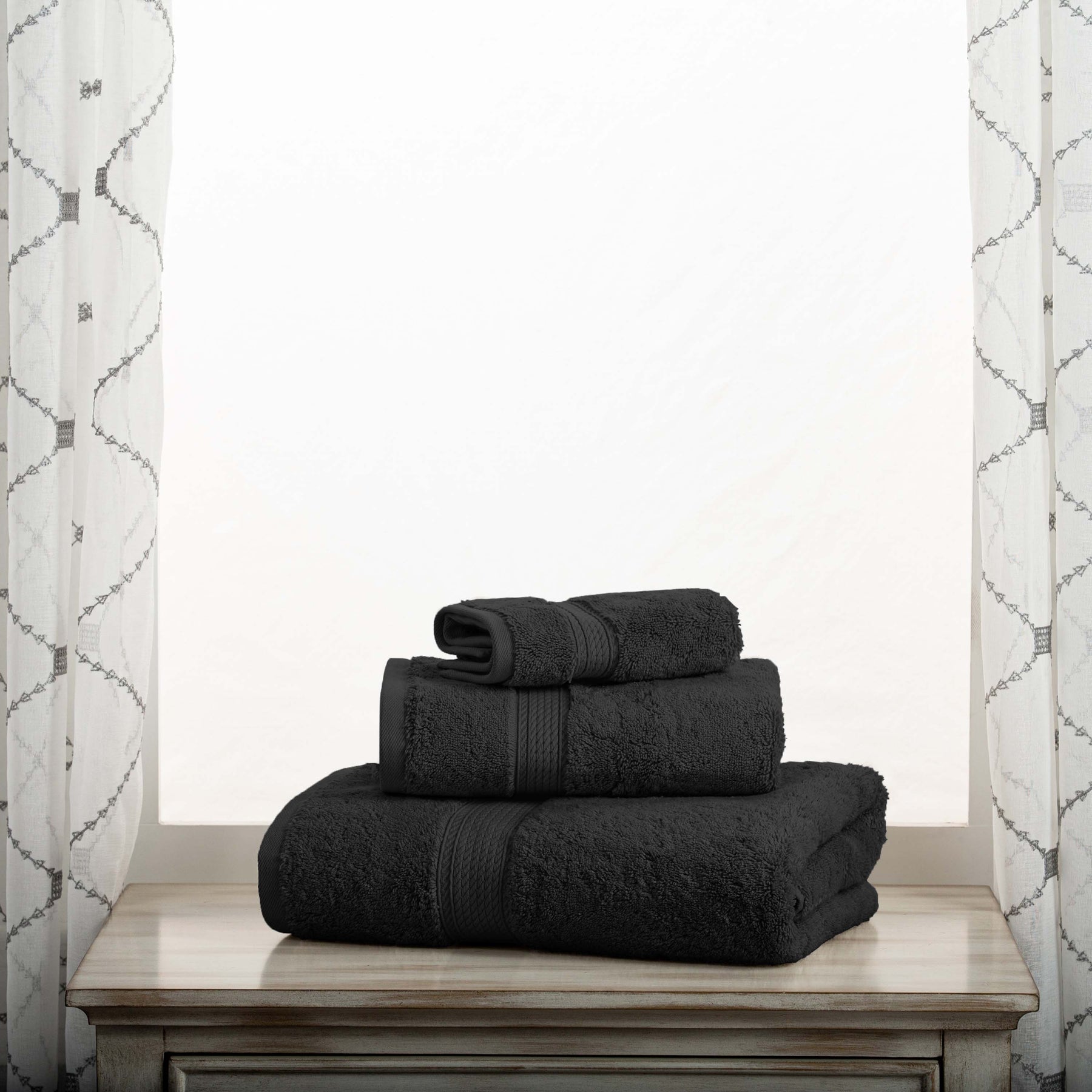 Madison Egyptian Cotton Pile Plush Heavyweight 3 Piece Towel Set