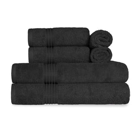 Heritage Egyptian Cotton Plush Absorbent Luxury 6 Piece Towel Set