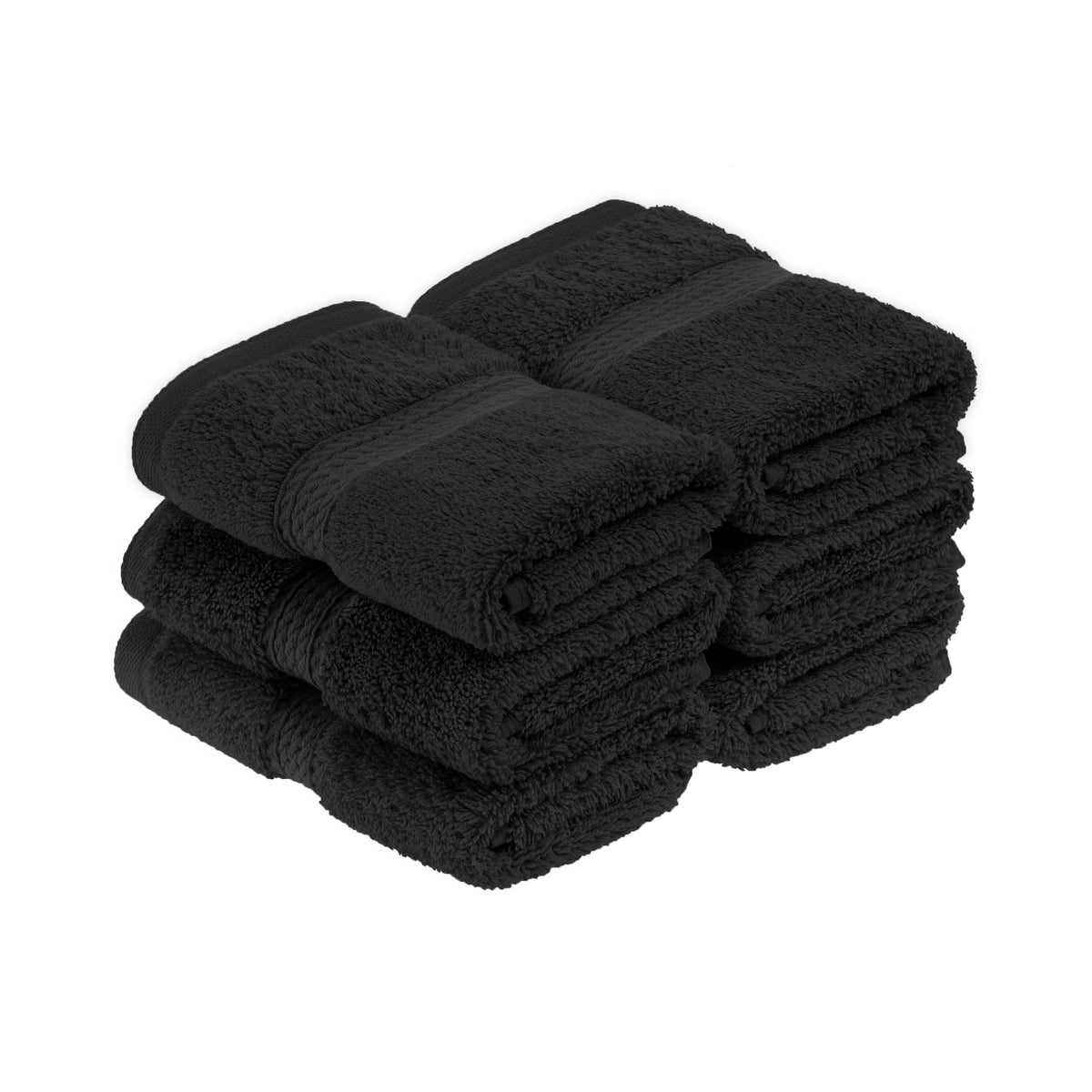 Madison Egyptian Cotton Pile Plush Heavyweight Face Towel Set of 6