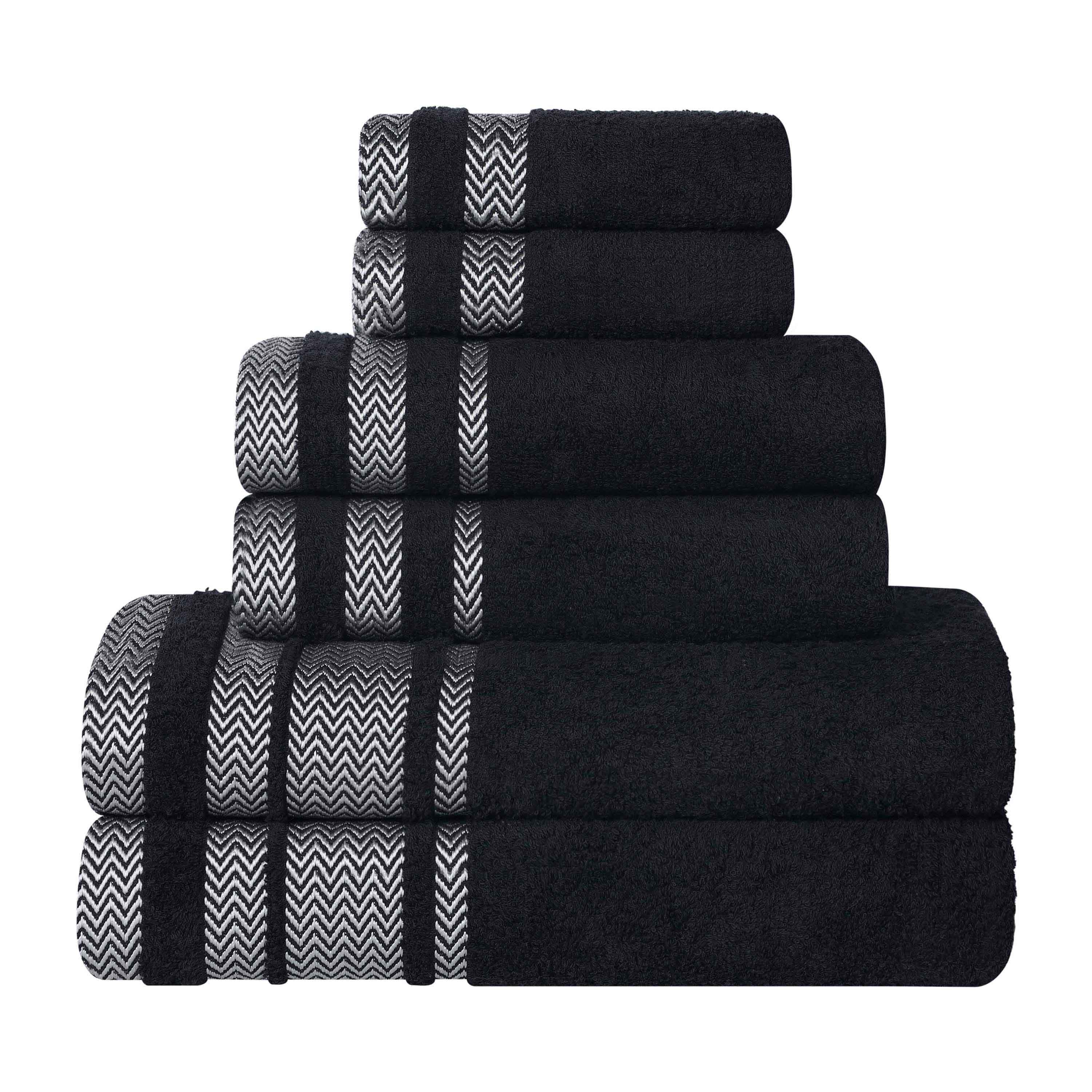 Hays Cotton Medium Weight 6 Piece Assorted Bathroom Towel Set - Towel Set by Superior