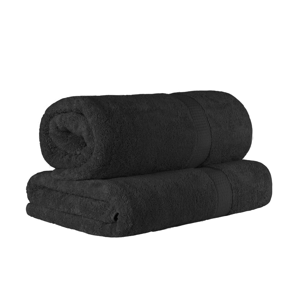 Madison Egyptian Cotton Pile Plush Heavyweight Bath Sheet Set of 2