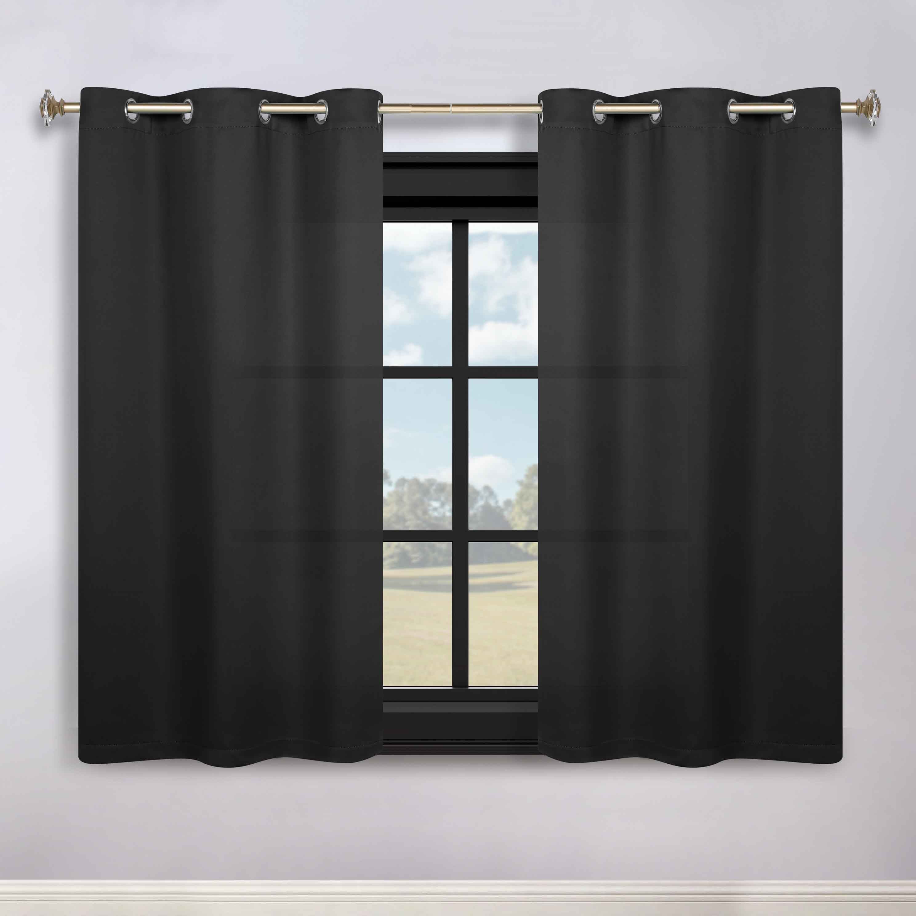 Classic Modern Solid Room Darkening Blackout Curtain Panels, Set of 2 - Blackout Curtains by Superior