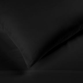 Egyptian Cotton 300 Thread Count Solid Deep Pocket Bed Sheet Set - Black