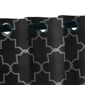 Imperial Trellis Washable Room Darkening Blackout Curtains, Set of 2