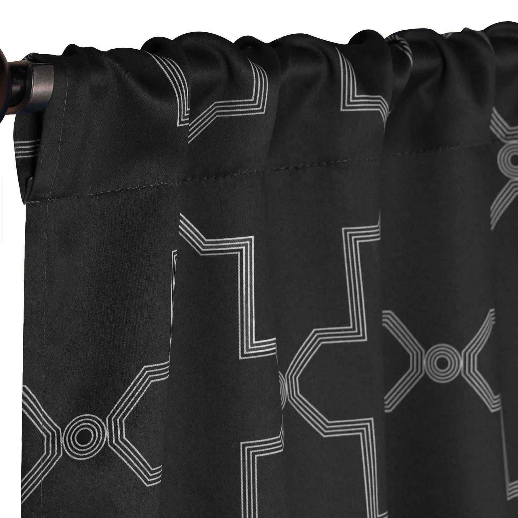 Imperial Trellis Washable Room Darkening Blackout Curtains, Set of 2