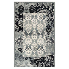 Mystique Distressed Damask Indoor Area Rug Or Runner Rug - Multicolored