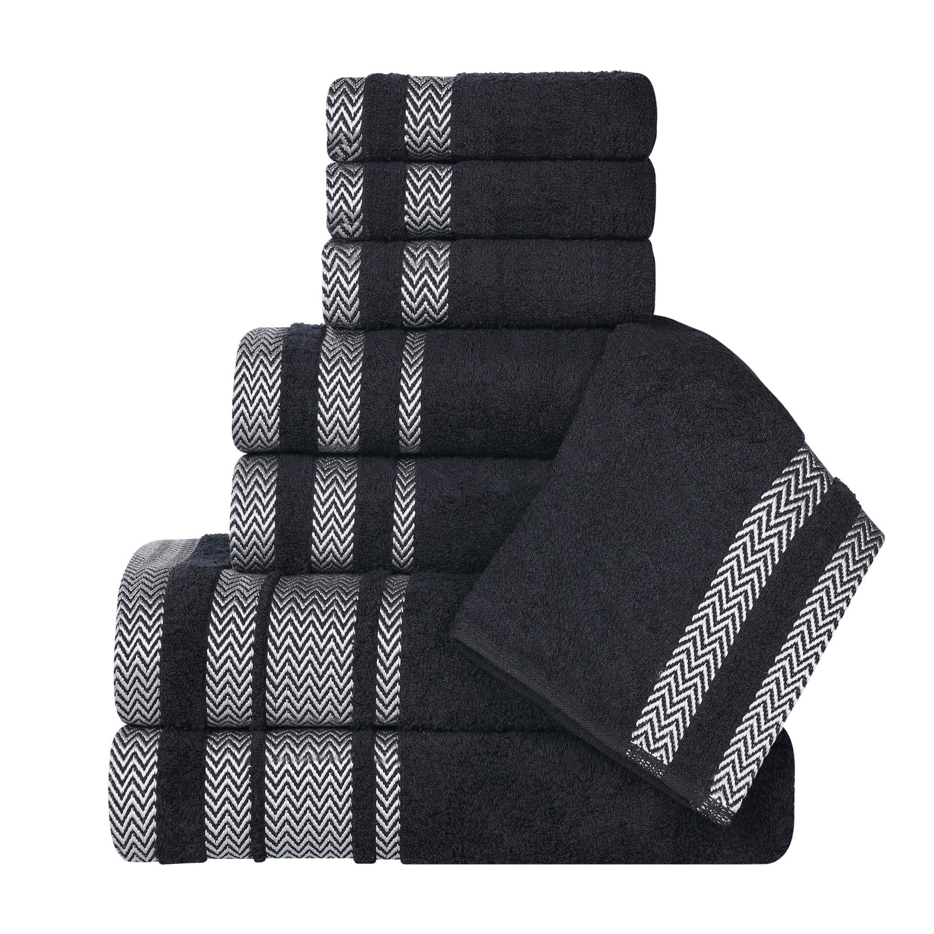 Hays Cotton Medium Weight 8 Piece Assorted Bathroom Towel Set - Towel Set by Superior