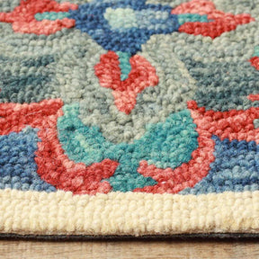 Geometric Floral Hand-Tufted Handmade Wool Indoor Area Rug Or Runner - Rugs by Superior - Superior 