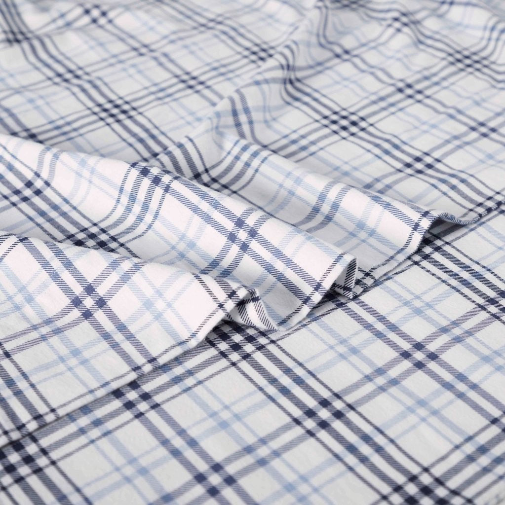 Plaid Flannel Cotton Classic Modern Farmhouse Deep Pocket Sheet Set