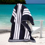 Striped Extra Large Oversized Absorbent Quick Dry Cotton Beach Towel - Beach Towel by Superior