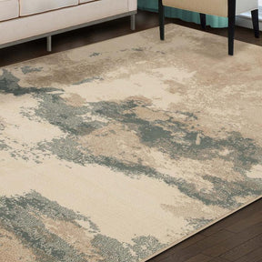 Pixi Abstract Multi-Tone Area Rugs or Runner Rug - Blue