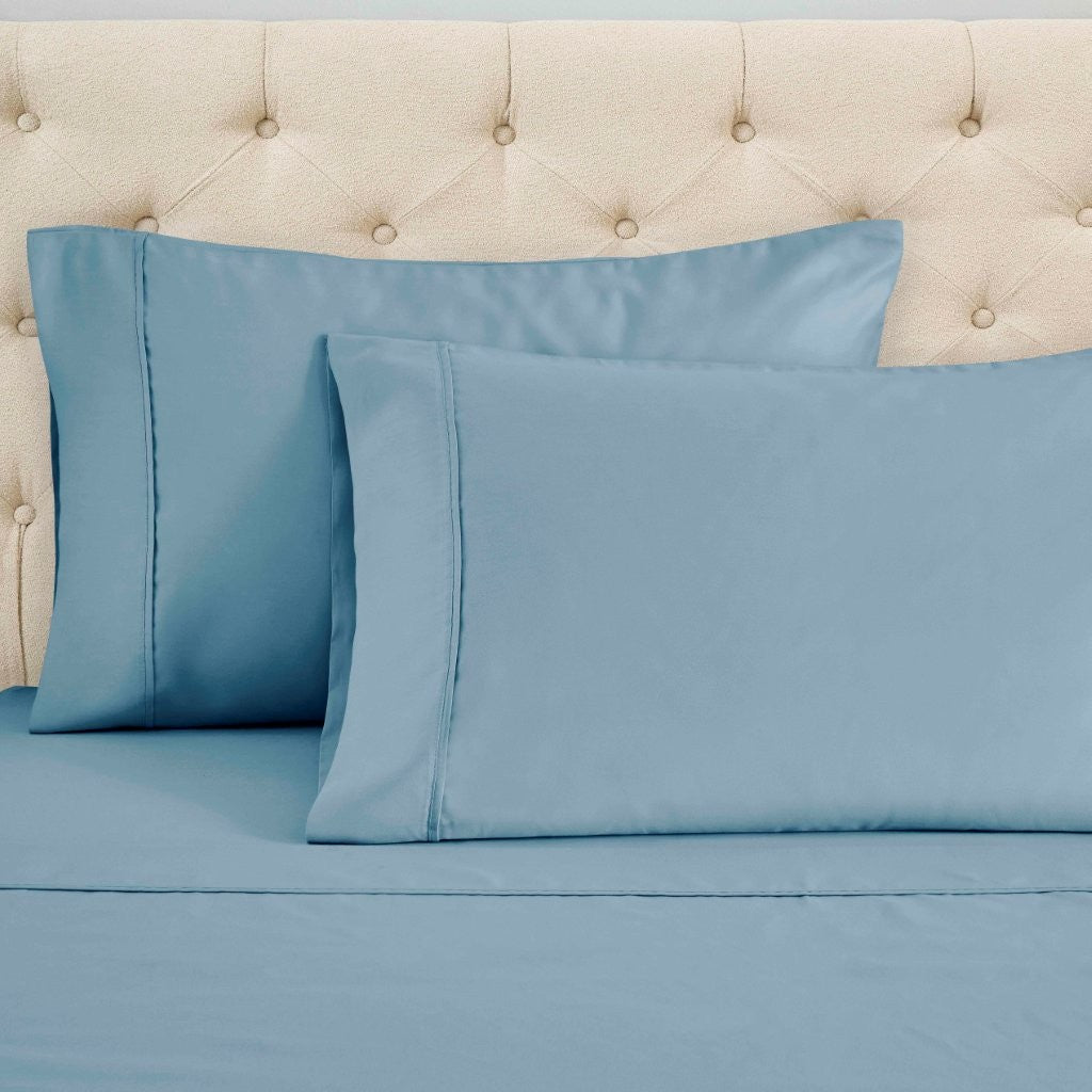 Cotton Blend Solid Deep Pocket Bed Sheet Set