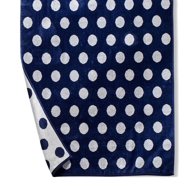 Polka Dot Cotton Oversized 2 Piece Beach Towel Set - Beach Towel by Superior - Superior 