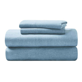 Melange Flannel Cotton Two-Toned Deep Pocket Warm Sheet Set