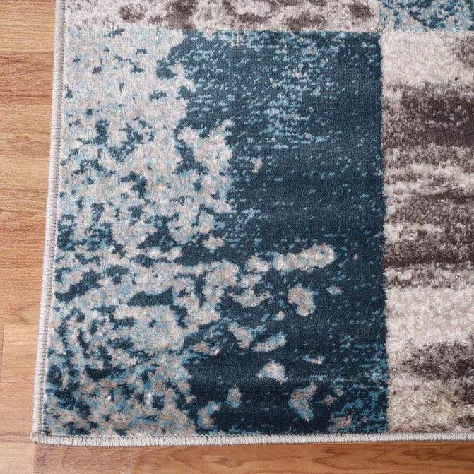 Modern Patchwork Design Indoor Area Rug or Runner Rug - Rugs by Superior - Superior 