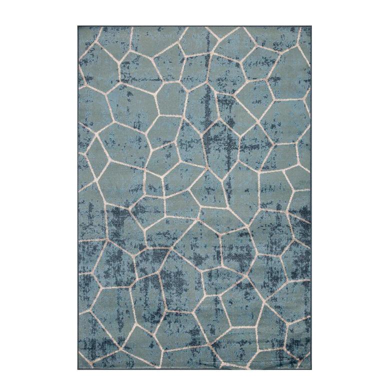 Vegas Abstract Web Design Indoor Area Rugs or Runner Rug - Blue