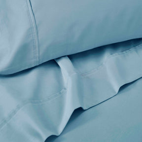 Cotton Blend Solid Deep Pocket Bed Sheet Set