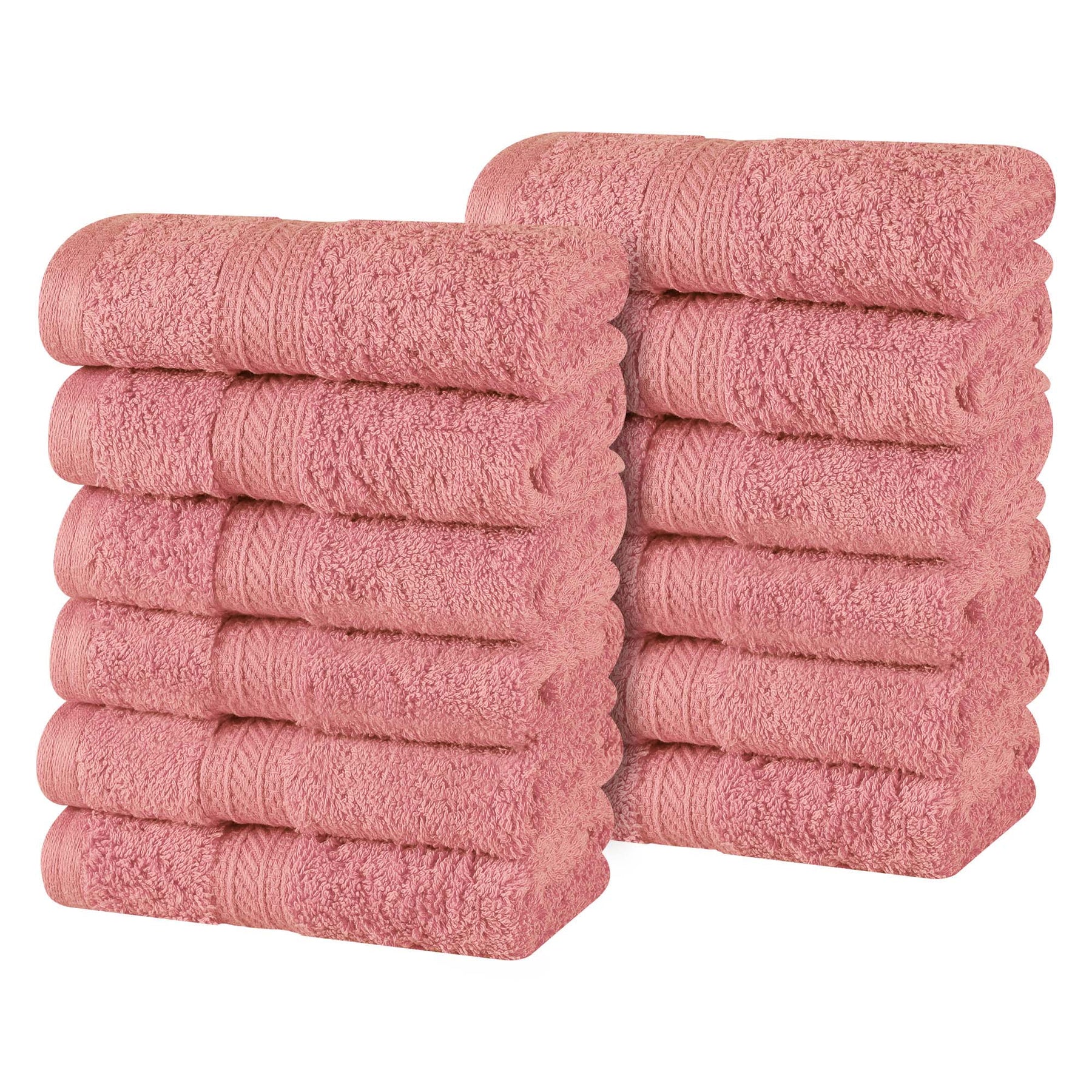 Atlas Cotton Absorbent Heavyweight Face Towel Washcloth Set of 12