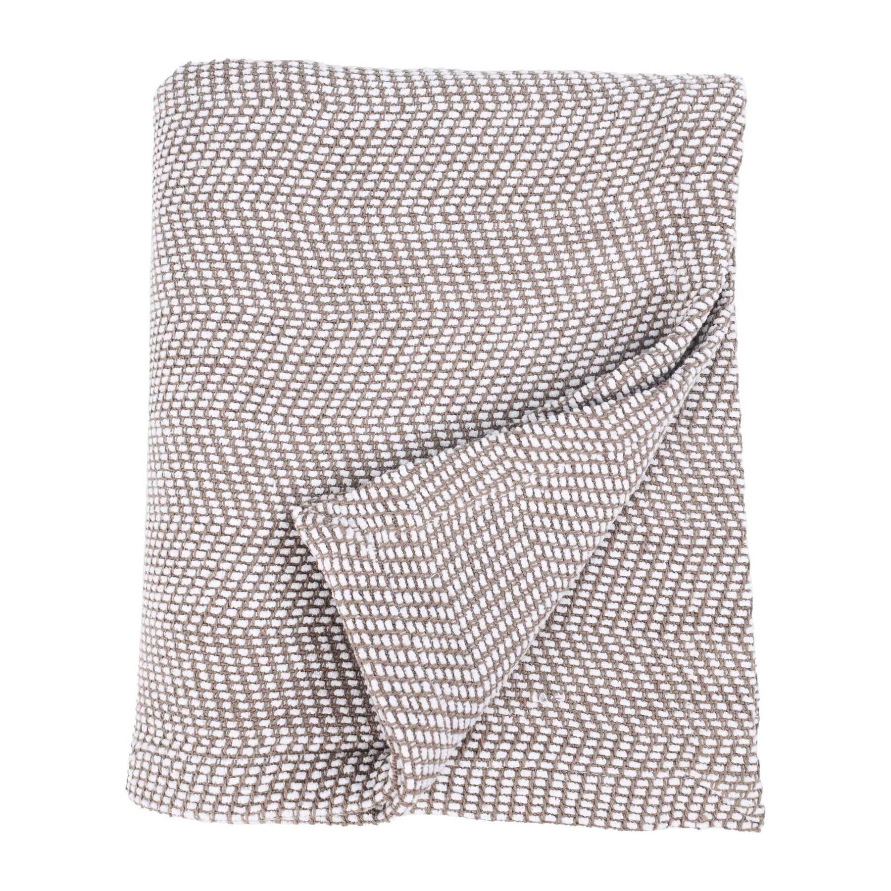 Maya Chenille Herringbone Soft Textured Medium Weight Cotton Blanket