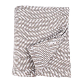 Maya Chenille Herringbone Soft Textured Medium Weight Cotton Blanket