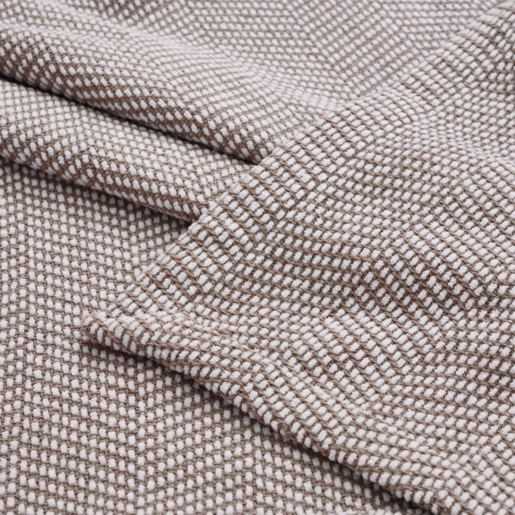 Maya Chenille Herringbone Soft Textured Medium Weight Cotton Blanket