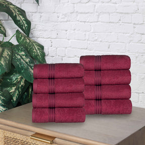 Heritage Egyptian Cotton Plush Luxury Hand Towel Set of 8