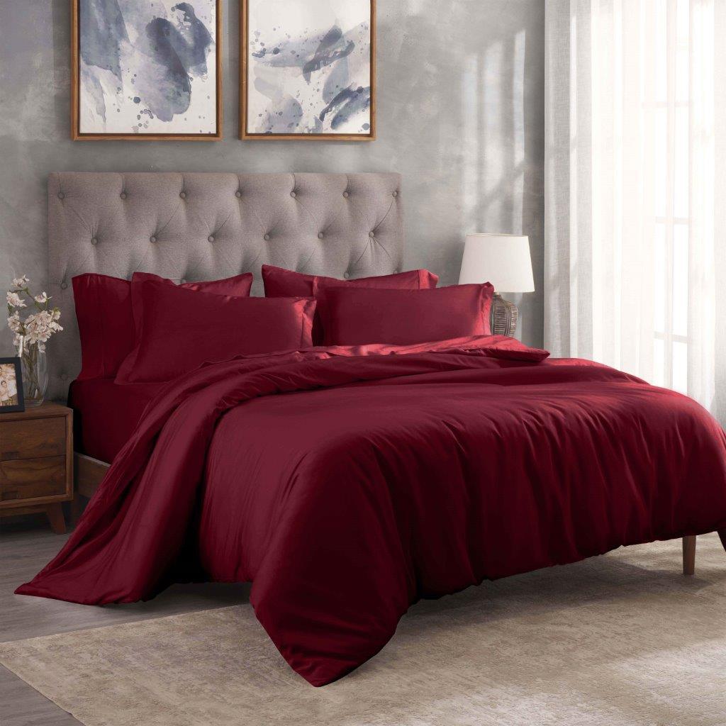 Egyptian Cotton 300 Thread Count Solid Duvet Cover Set - Duvet Cover Set by Superior - Superior 