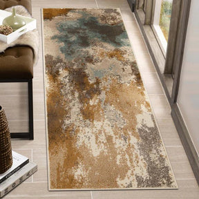 Eclectic Multi Tone Abstract Rug or Runner Rug - Rugs by Superior - Superior 