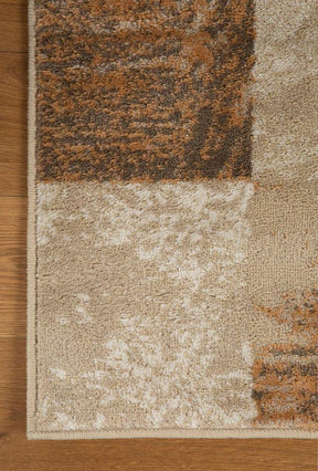 Brentwood Modern Patchwork Abstract Indoor Area Rugs or Runner Rug - Camel