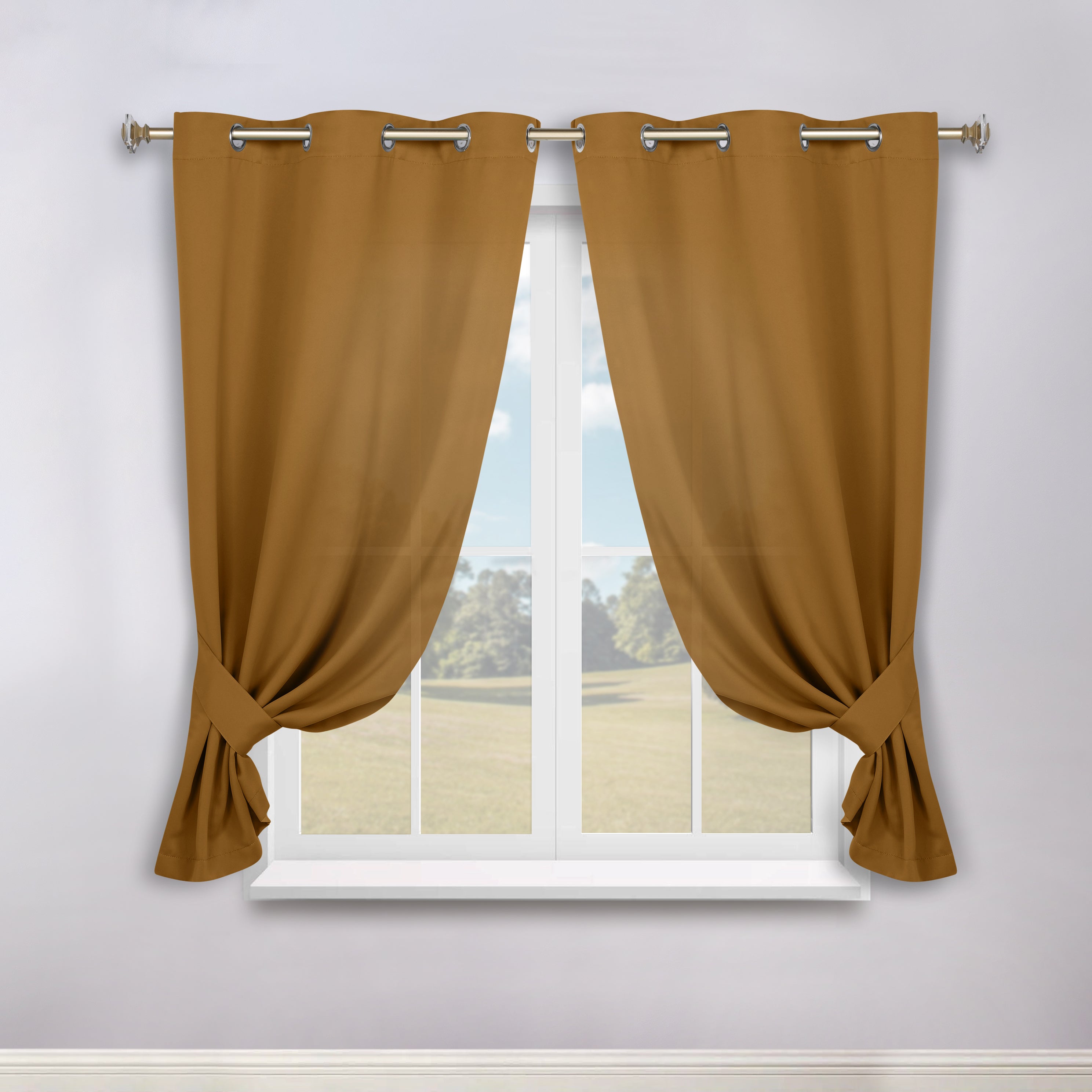 Classic Modern Solid Room Darkening Blackout Curtain Panels, Set of 2 - Blackout Curtains by Superior