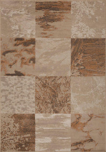 Brentwood Modern Patchwork Abstract Indoor Area Rugs or Runner Rug - Camel