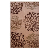 Amber Floral Scroll Medallion Non-Slip Washable Indoor Area Rug or Runner - Rugs by Superior - Superior 