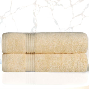 Heritage Egyptian Cotton Plush Absorbent Luxury Bath Towel Set of 2