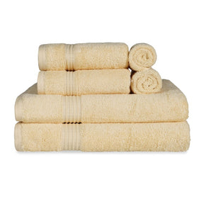 Heritage Egyptian Cotton Plush Absorbent Luxury 6 Piece Towel Set