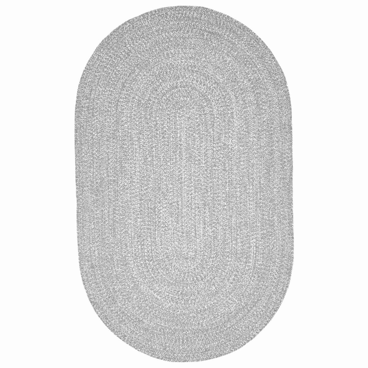 Reversible Braided Eco-Friendly Area Rug Indoor Outdoor Rugs - Canvas-White