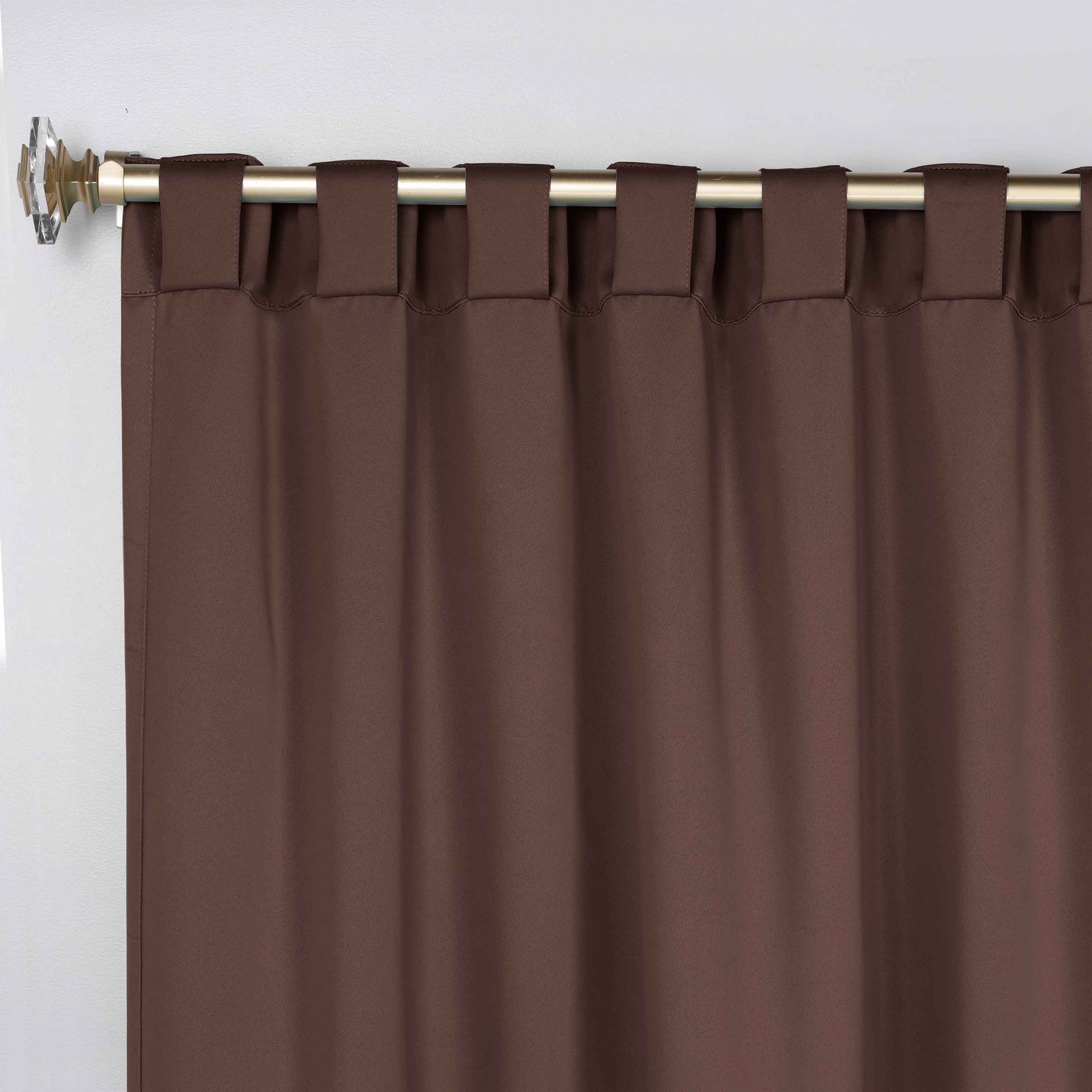 Solid Room Darkening Blackout Curtain Panels, Back Tabs, Set of 2