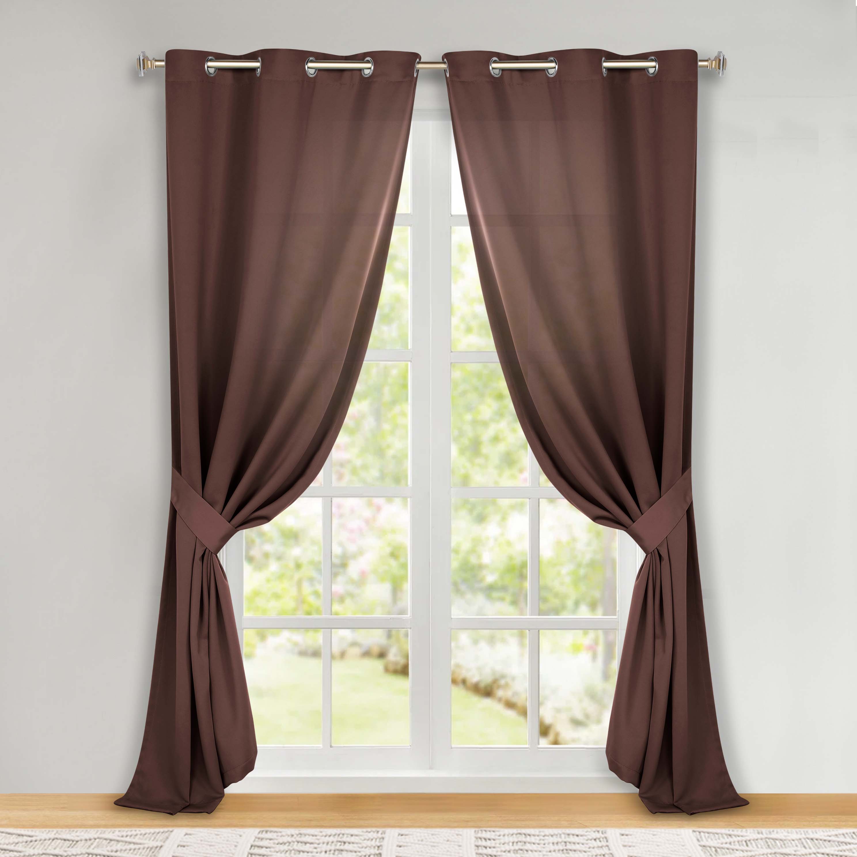 Classic Modern Solid Room Darkening Blackout Curtain Panels, Set of 2 - Blackout Curtains by Superior