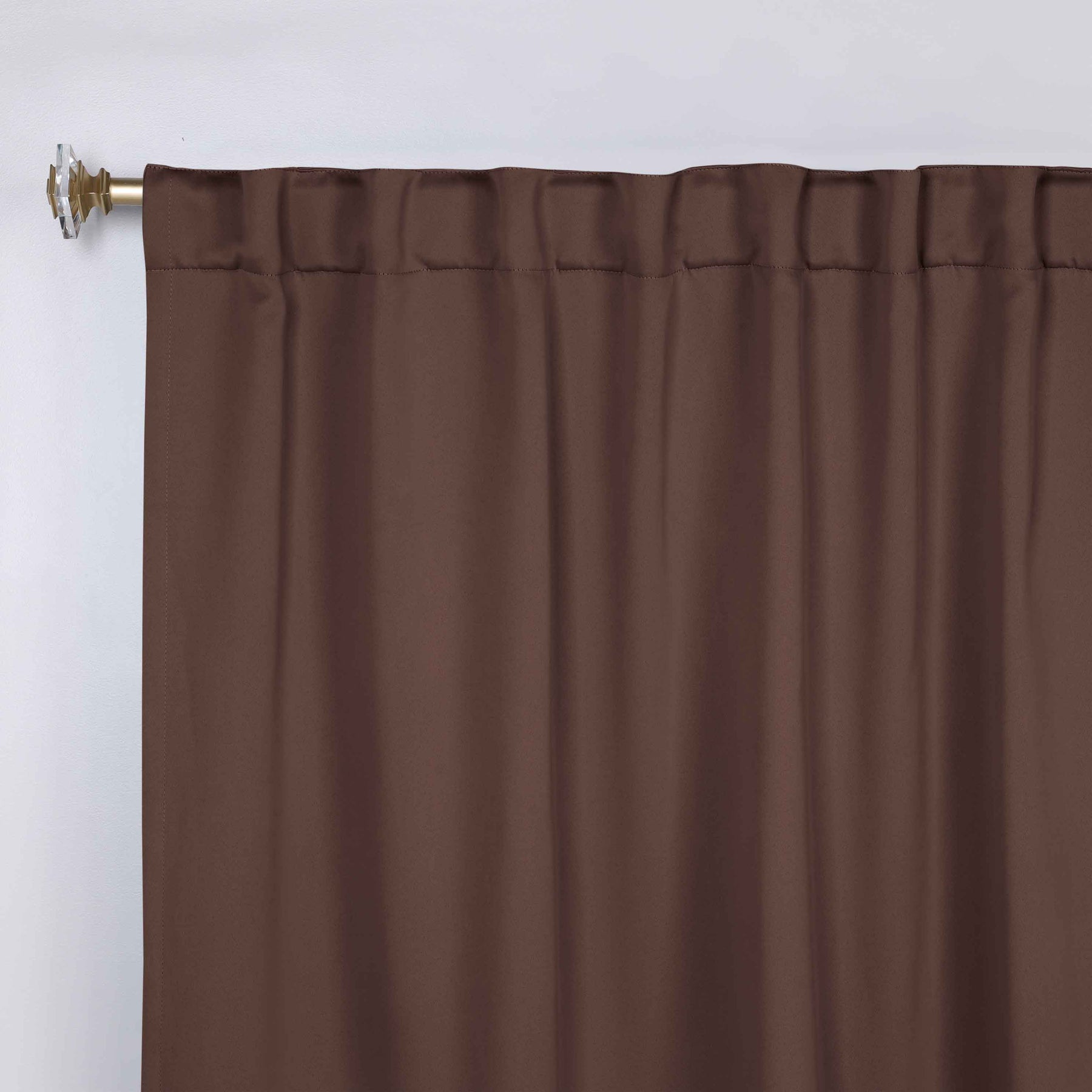 Solid Room Darkening Blackout Curtain Panels, Back Tabs, Set of 2