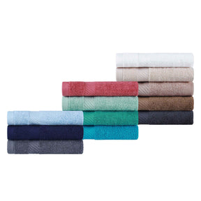 Egyptian Cotton Dobby Border Medium Weight 2 Piece Bath Sheet Set