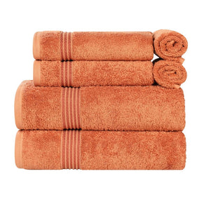 Heritage Egyptian Cotton Plush Absorbent Luxury 6 Piece Towel Set