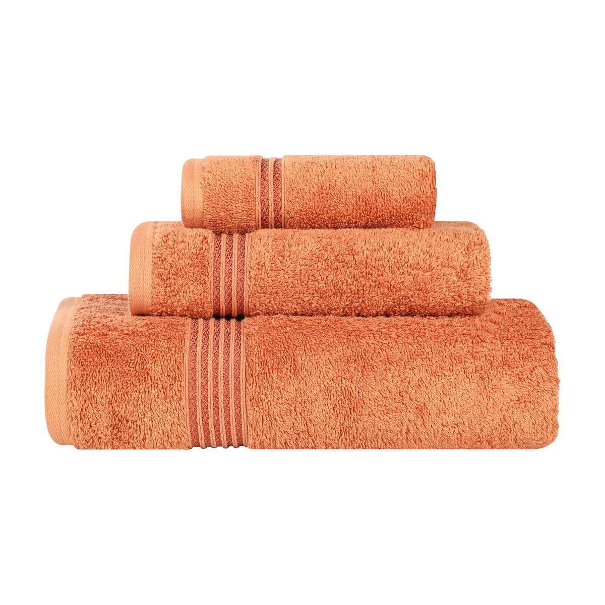 Heritage Egyptian Cotton Plush 3 Piece Absorbent Luxury Towel Set