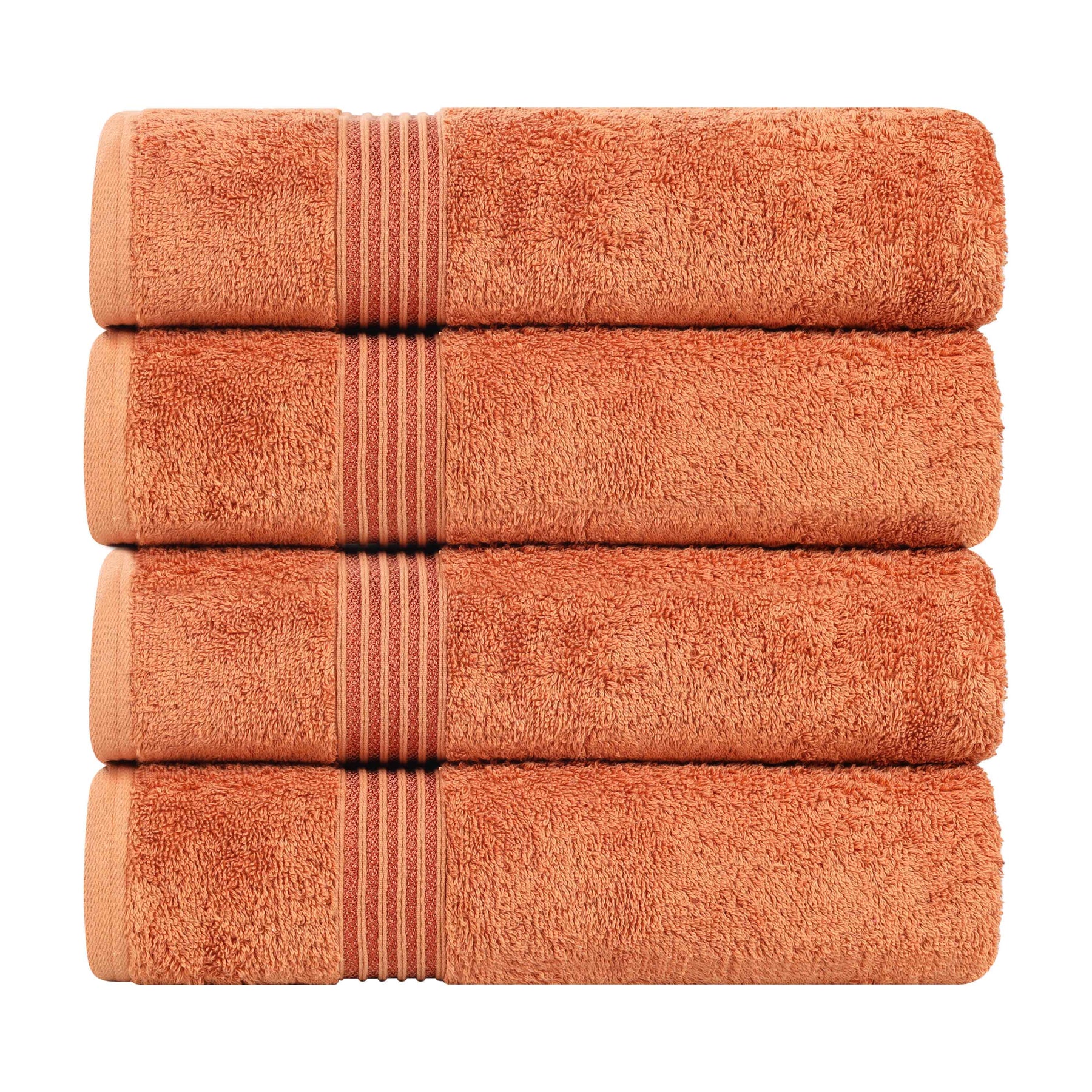 Heritage Egyptian Cotton Plush Absorbent Luxury Bath Towel Set of 4