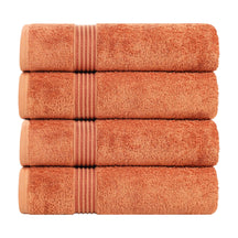 Heritage Egyptian Cotton Plush Absorbent Luxury Bath Towel Set of 4