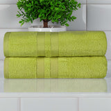 Ultra-Soft Cotton Solid Medium Weight Absorbent Bath Towel Set of 2 - Towel Set by Superior