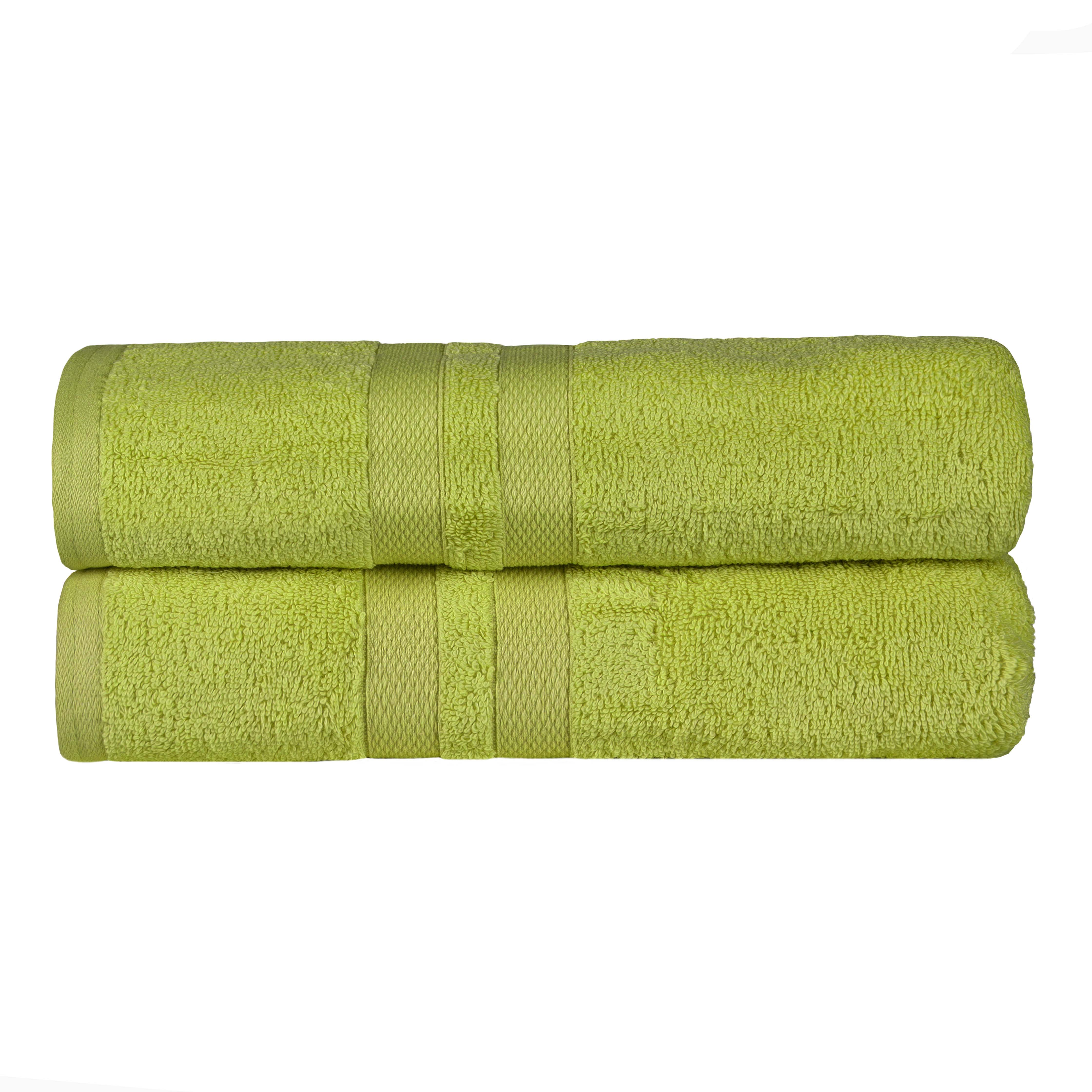 Ultra-Soft Cotton Solid Medium Weight Absorbent Bath Towel Set of 2 - Towel Set by Superior