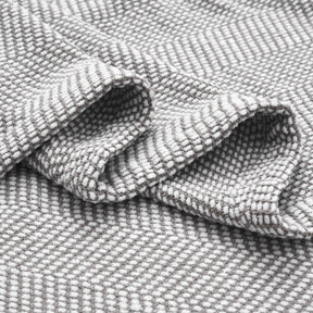 Maya Chenille Herringbone Soft Textured Medium Weight Cotton Blanket