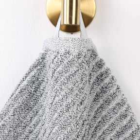 Amelia Cotton Blend Textured Diagonal Ribbed Hand Towels, Set of 6