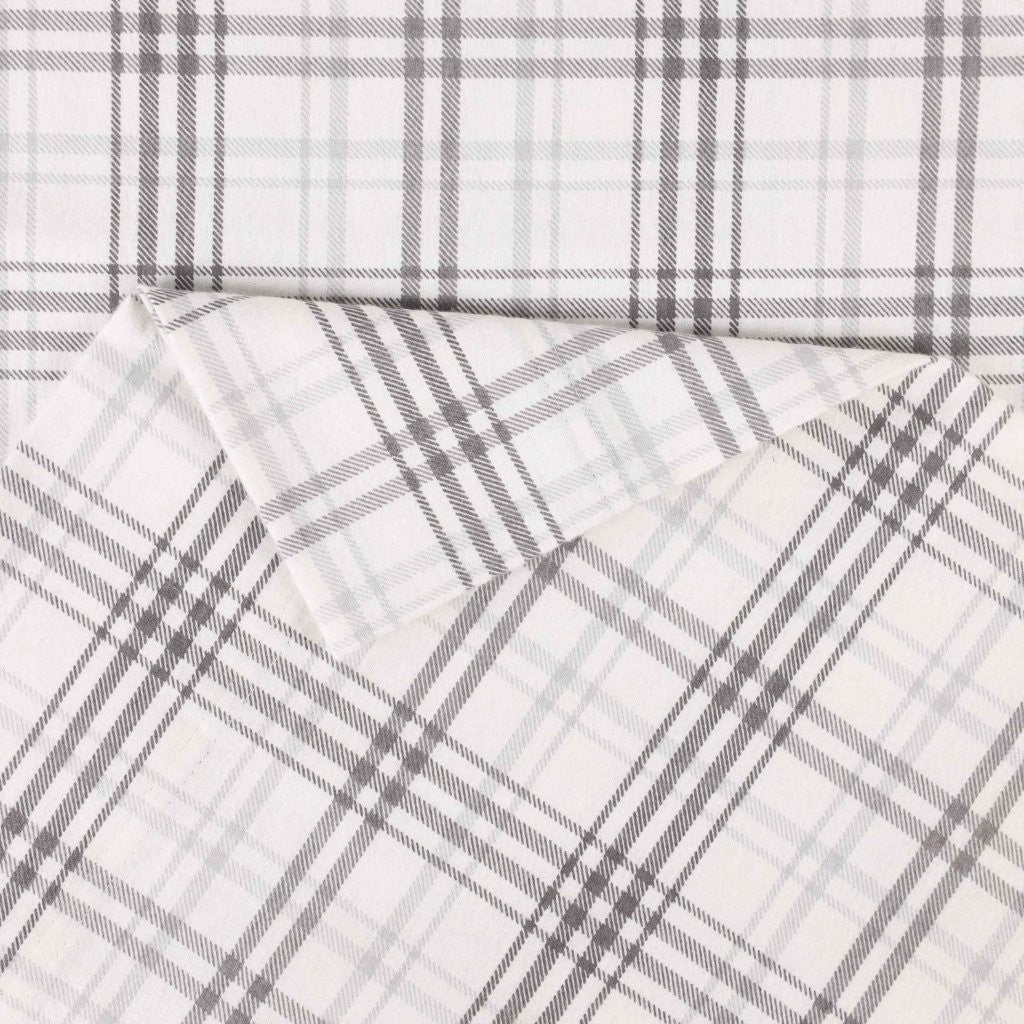 Plaid Flannel Cotton Classic Modern Farmhouse Deep Pocket Sheet Set