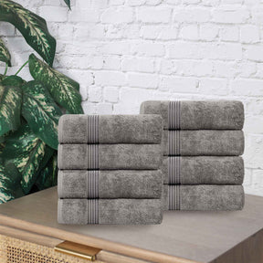 Heritage Egyptian Cotton Plush Luxury Hand Towel Set of 8